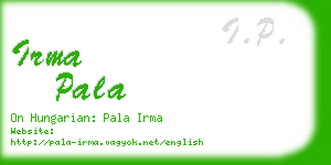 irma pala business card